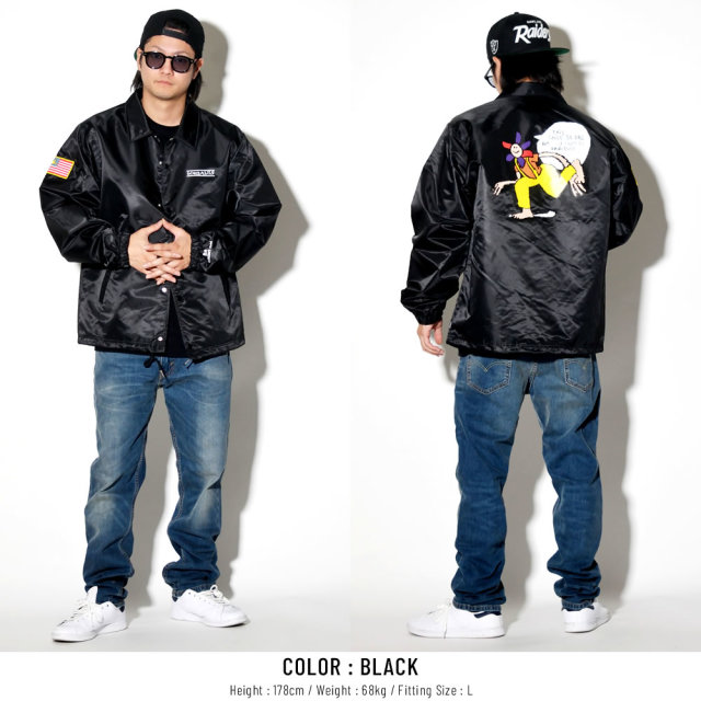 MARK GONZALES マークゴンザレス コーチジャケット IT MIGHT BE PARIDISE ウォッシュドナイロン 2G5-4910