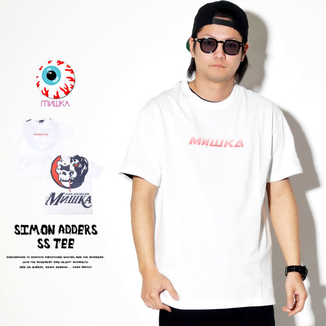 MISHKA ミシカ 半袖Tシャツ SIMON ADDERS TEE MSS190013