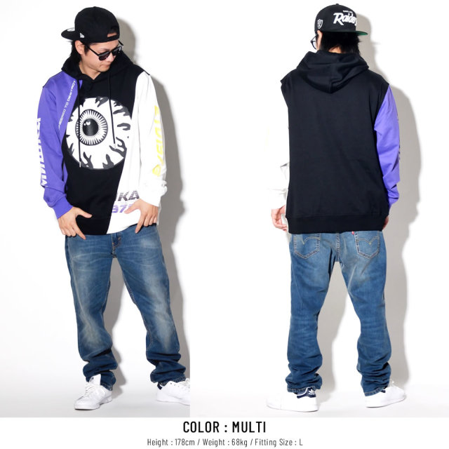 MISHKA ミシカ プルオーバーパーカー KEEP WATCH PURPLE HAZE HOODIE MSS190436