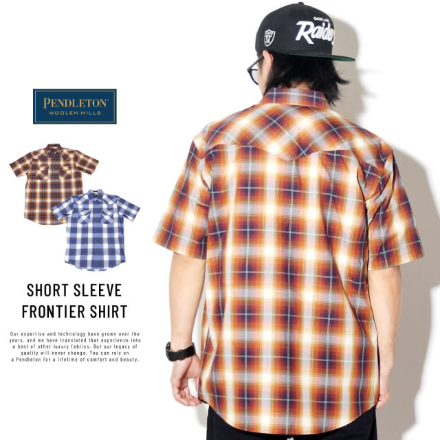 PENDLETON ペンドルトン 半袖チェックシャツ SHORT SLEEVE FRONTIER SHIRT DA420