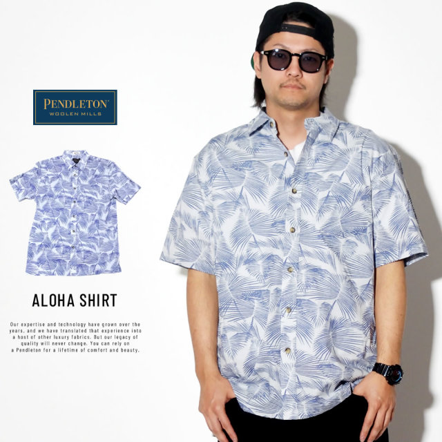 PENDLETON ペンドルトン 半袖アロハシャツ ヤシの木 ALOHA SHIRT RA252