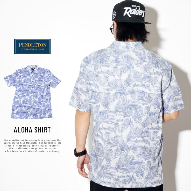 PENDLETON ペンドルトン 半袖アロハシャツ ヤシの木 ALOHA SHIRT RA252