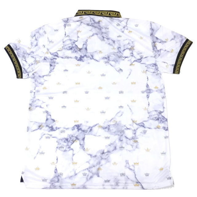 REASON リーズン ポロシャツ マーブル模様 クラウン モノグラム MARBLE POLO S1-81