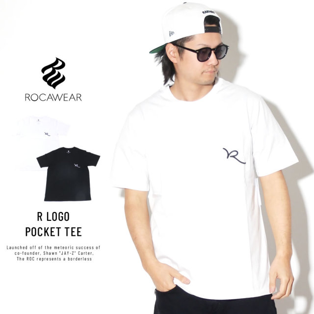 ROCA WEAR ロカウェア 半袖Tシャツ 胸ポケット Rロゴ R LOGO POCKET TEE RW003T01S
