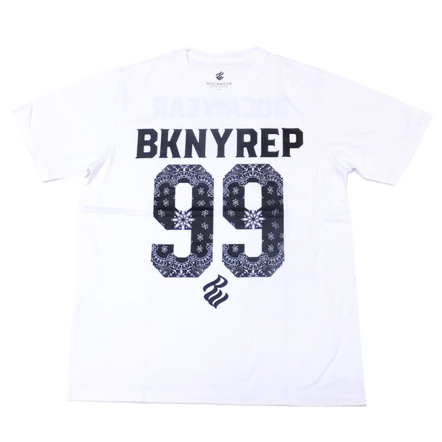 ROCA WEAR ロカウェア 半袖Tシャツ ペイズリー 99 BKNY REP BANDANA TEE RW173T22S