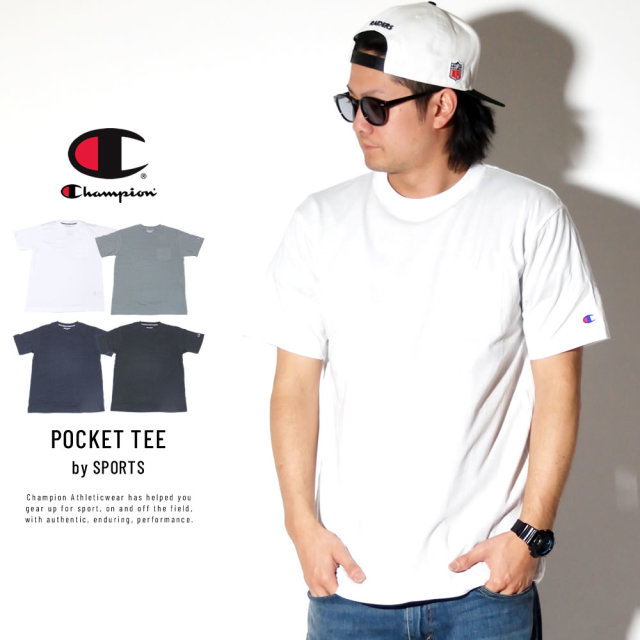 CHAMPION チャンピオン 半袖Tシャツ 胸ポケットTRAINING T-SHIRT C3-PS323