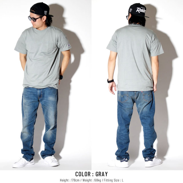 CHAMPION チャンピオン 半袖Tシャツ 胸ポケットTRAINING T-SHIRT C3-PS323