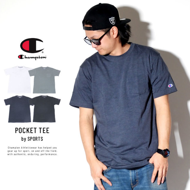 CHAMPION チャンピオン 半袖Tシャツ 胸ポケットTRAINING T-SHIRT C3-PS323