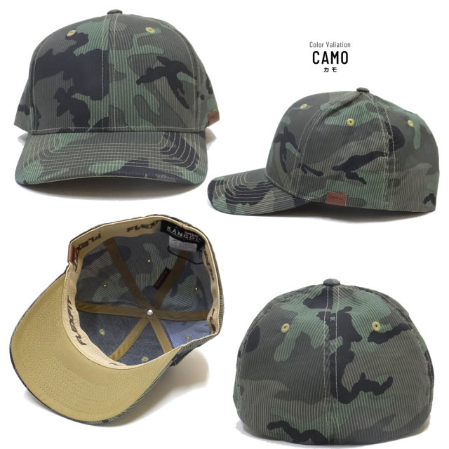 KANGOL カンゴール カーブバイザーキャップ PATTERN FLEXFIT BASEBALL 196169012