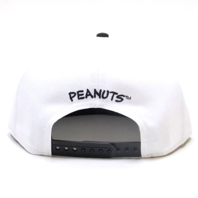 NEW ERA ニューエラ フラットバイザーキャップ 9FIFTY PEANUTS スヌーピー オン ボール ホワイト 11914500