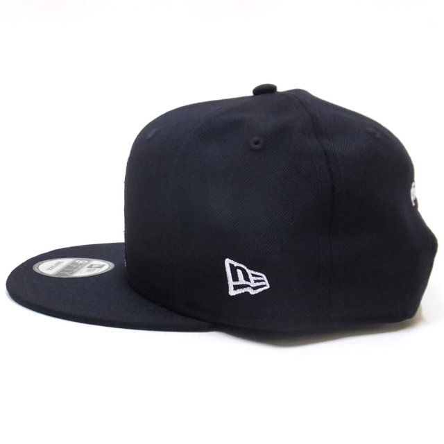 NEW ERA ニューエラ フラットバイザーキャップ 9FIFTY PEANUTS スヌーピー オン ボール ネイビー 11914501