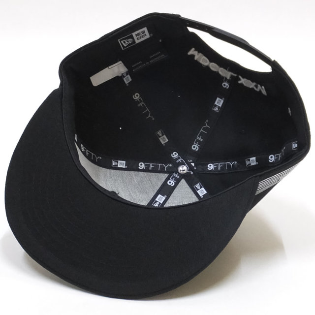 NEW ERA ニューエラ フラットバイザーキャップ 9FIFTY ダラー アイ ブラック × ホワイト 11914504