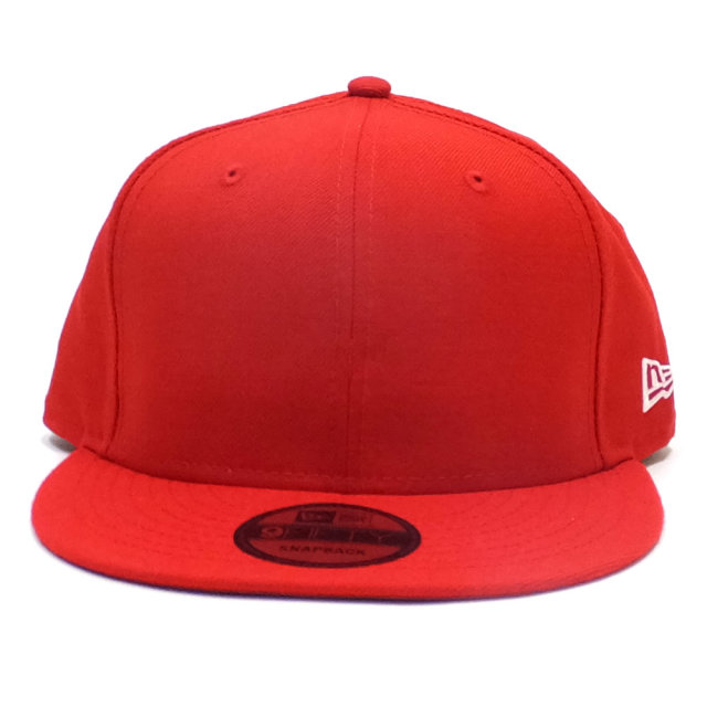 NEW ERA ニューエラ フラットバイザーキャップ 9FIFTY ベーシック スカーレット ホワイトフラッグ 11914507