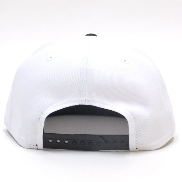 NEW ERA ニューエラ フラットバイザーキャップ 9FIFTY ベーシック ホワイト ブラックフラッグ ブラックバイザー 11914508