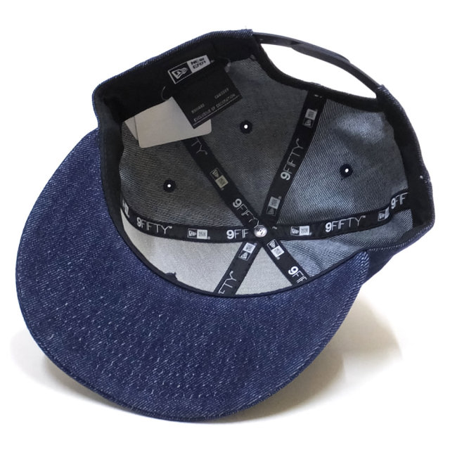 NEW ERA ニューエラ フラットバイザーキャップ 9FIFTY ベーシック インディゴデニム ホワイトフラッグ 11914510