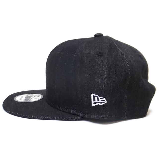 NEW ERA ニューエラ フラットバイザーキャップ 9FIFTY ベーシック ブラックデニム ホワイトフラッグ 11914511