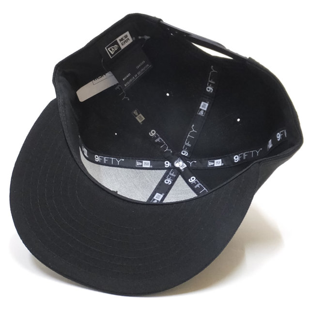 NEW ERA ニューエラ フラットバイザーキャップ 9FIFTY ベーシック ブラック ホワイトフラッグ 11914512