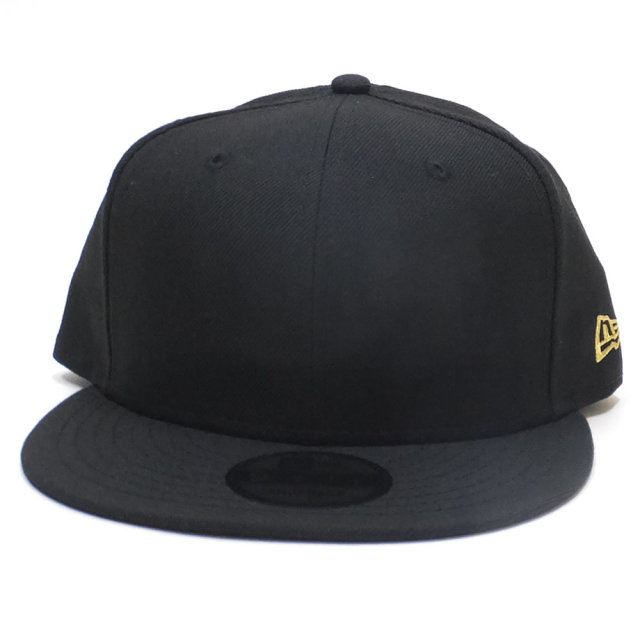 NEW ERA ニューエラ フラットバイザーキャップ 9FIFTY ベーシック ブラック ゴールドフラッグ 11914513