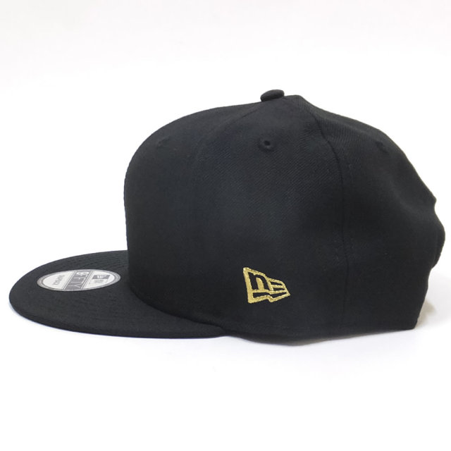 NEW ERA ニューエラ フラットバイザーキャップ 9FIFTY ベーシック ブラック ゴールドフラッグ 11914513
