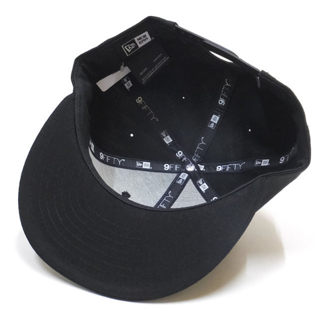 NEW ERA ニューエラ フラットバイザーキャップ 9FIFTY ベーシック ブラック ゴールドフラッグ 11914513