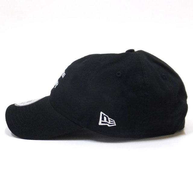 NEW ERA ニューエラ カーブバイザーキャップ 9THIRTY CLOTH STRAP Thrasher スラッシャー SKATE AND DESTROY ブラック × ホワイト 11914524