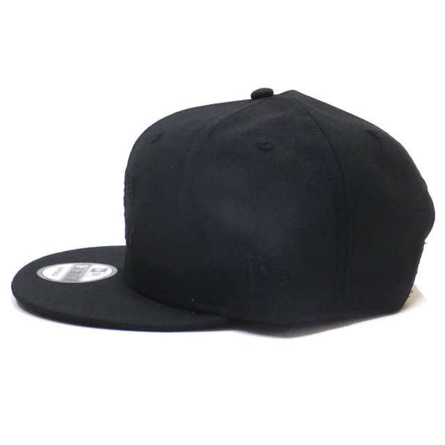 NEW ERA ニューエラ フラットバイザーキャップ 9FIFTY Thrasher スラッシャー SKATE AND DESTROY ブラック × ブラック 11914525