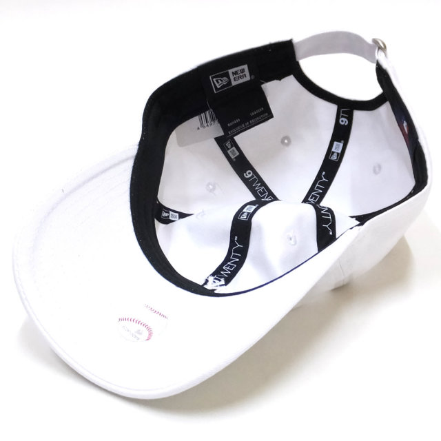 NEW ERA ニューエラ カーブバイザーキャップ 9TWENTY クロスストラップ ニューヨーク・ヤンキース ミニロゴ ホワイト × ホワイト 11914534