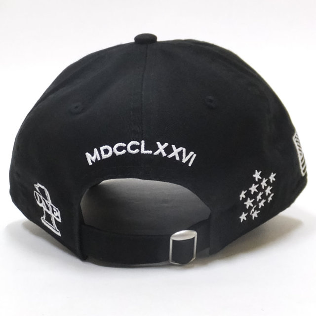 NEW ERA ニューエラ カーブバイザーキャップ 9TWENTY クロスストラップ ダラー アイ ブラック × ホワイト 11914541