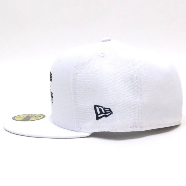 NEW ERA ニューエラ フラットバイザーキャップ 59FIFTY Thrasher スラッシャー SKATE AND DESTROY ホワイト × ブラック 11914542
