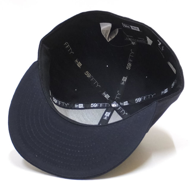 NEW ERA ニューエラ フラットバイザーキャップ 59FIFTY PEANUTS スヌーピー オン ロゴ ネイビー 11914546