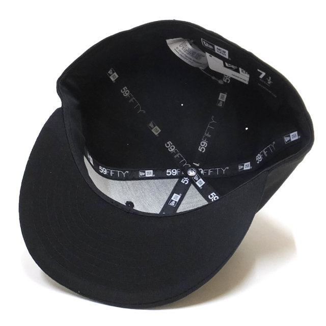 NEW ERA ニューエラ フラットバイザーキャップ 59FIFTY PEANUTS スヌーピー オン ロゴ ブラック 11914547