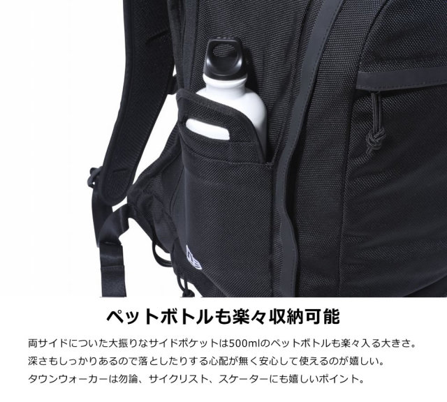 NEW ERA ニューエラ バックパック スポーツパック プリントロゴ ブラック × ホワイト 11901480
