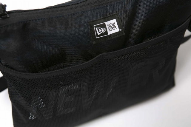 NEW ERA ニューエラ サコッシュ プリントロゴ タイガーストライプカモネイビー × ホワイト 11901490