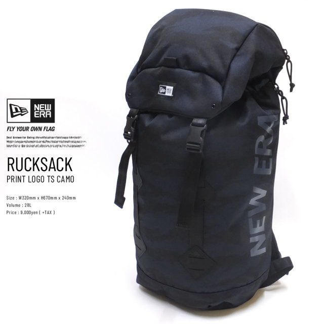NEW ERA ニューエラ バックパック ラックサック プリントロゴ タイガーストライプカモネイビー × ネイビー 11901495
