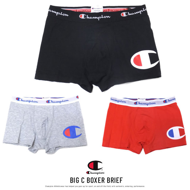 CHAMPION チャンピオン ボクサーパンツ ビッグCプリント コットンブレンド BIG C BOXER BRIEF CM6-P205