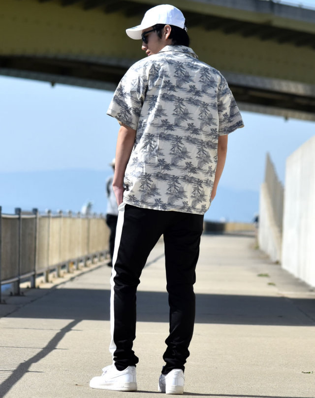 BLACK HORSE ブラックホース アロハシャツ メンズ 大きいサイズ 半袖 ストリート系 hiphoph ヒップホップ ファッション BHOT018