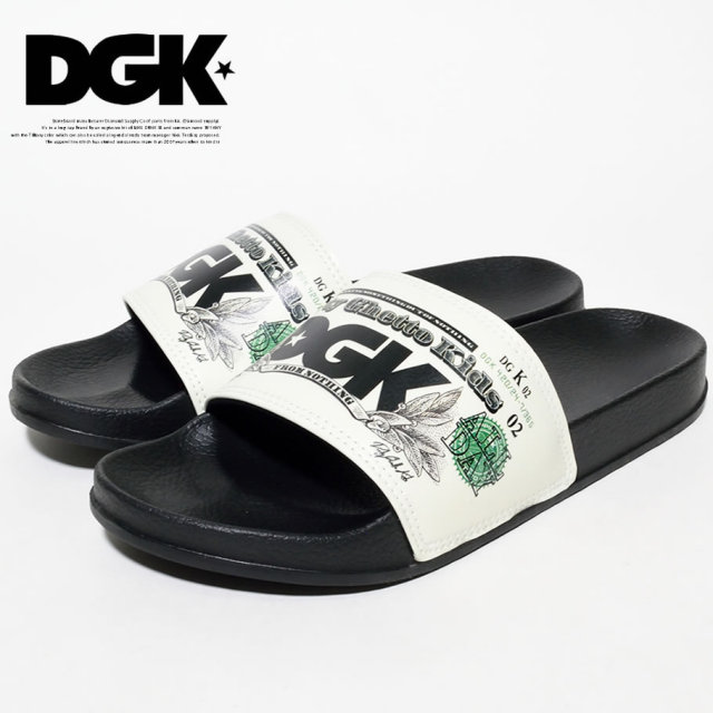 DGK ディージーケー シャワーサンダル メンズ ストリート系 スケーター ヒップホップ ファッション Currency Slide DFS-04 DGFT002