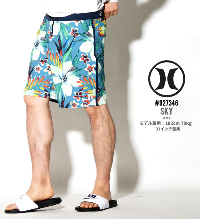 HURLEY ハーレー ボードショーツ 水着 メンズ アロハ 花柄 サーフ系 ストリート系 スケーター ファッション 927346 HADT004