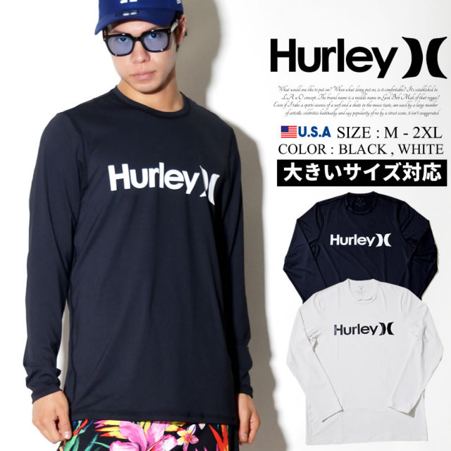 HURLEY ハーレー 長袖 ラッシュガード メンズ サーフ系 ストリート系 スケーター ファッション 894629 HATT001