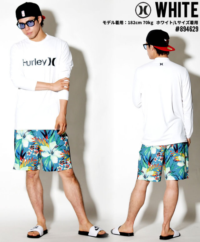 HURLEY ハーレー 長袖 ラッシュガード メンズ サーフ系 ストリート系 スケーター ファッション 894629 HATT001