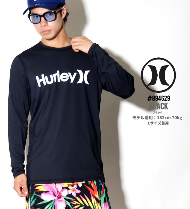 HURLEY ハーレー 長袖 ラッシュガード メンズ サーフ系 ストリート系 スケーター ファッション 894629 HATT001