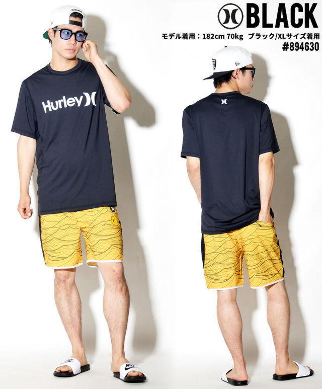 HURLEY ハーレー 半袖 ラッシュガード メンズ サーフ系 ストリート系 スケーター ファッション 894630 HATT002