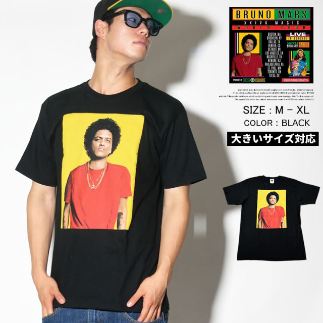 CROSS COLURS クロスカラーズ Tシャツ メンズ ブルーノマーズ ツアーTシャツ CC-BM-001 HHTT172