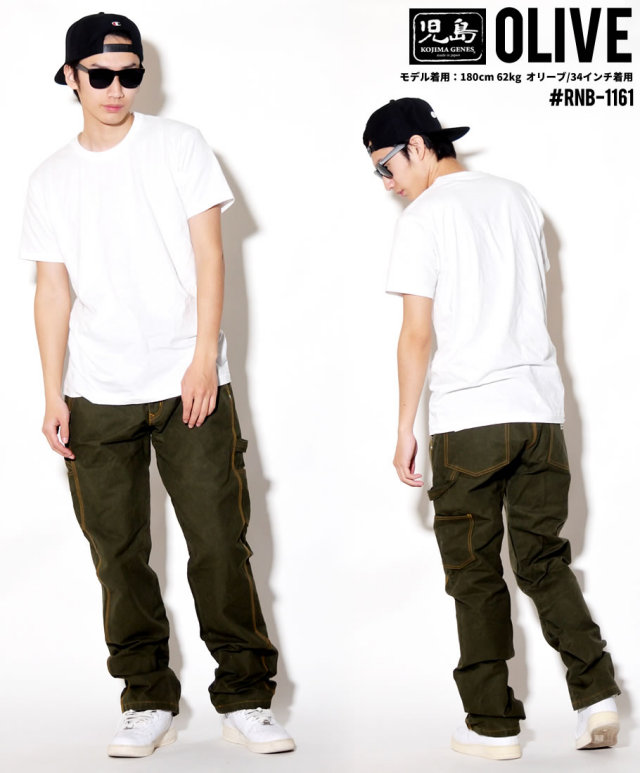 児島ジーンズ KOJIMA GENES 18oz パラフィン加工 ペインター ワークパンツ ワーク系 ストリート カジュアル ファッション 通販 RNB-1161 KGDT080