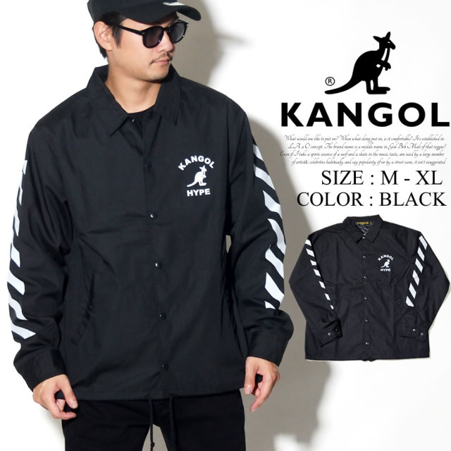 KANGOL カンゴール コーチジャケット メンズ カンガルー ロゴ プリント トリート系 ヒップホップ ファッション 服 通販 LCJ0002