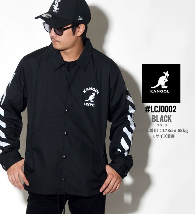 KANGOL カンゴール コーチジャケット メンズ カンガルー ロゴ プリント トリート系 ヒップホップ ファッション 服 通販 LCJ0002