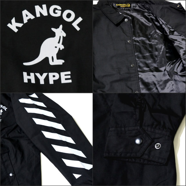 KANGOL カンゴール コーチジャケット メンズ カンガルー ロゴ プリント トリート系 ヒップホップ ファッション 服 通販 LCJ0002