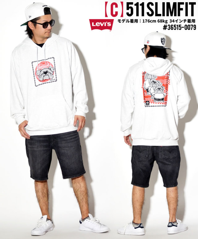 Levi's リーバイス 511 ハーツ ジーンズ デニム ショート パンツ 短パン メンズ 大きいサイズ 36515 服 通販