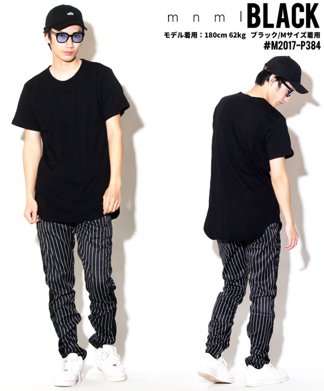 mnml ミニマル トラックパンツ メンズ ピンストライプ サイドライン サイドジップ hiphop ヒップホップ ストリート系 ファッション 通販 18ML-SP384P MLDT012