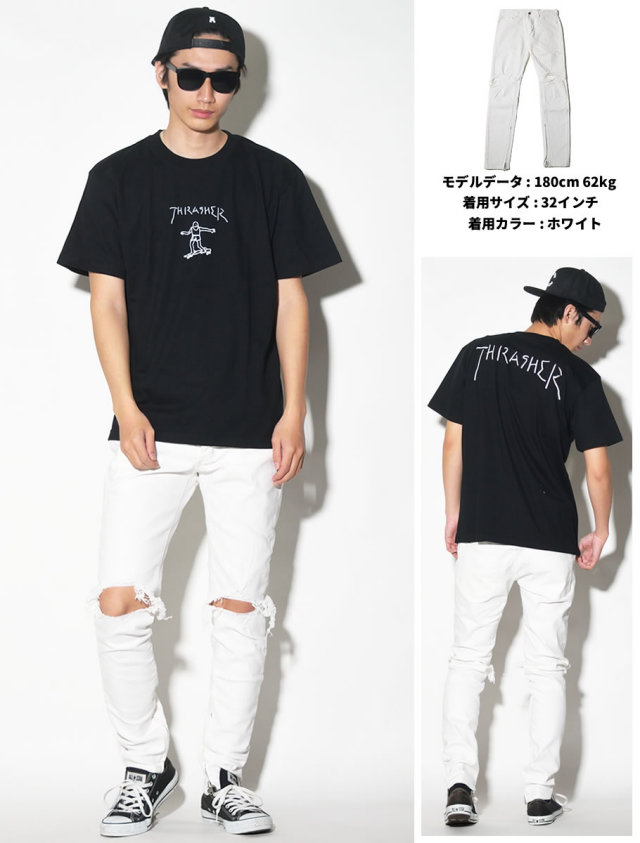 mnml ミニマル デニムパンツ ダメージ ジーンズ メンズ ストリート系 hiphop ヒップホップ ファッション 17ML-AW150P MLDT015